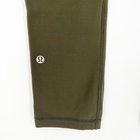 Lululemon Pace Rival Crop 22” Leggings 4 Dark Olive - Picture 6 of 7